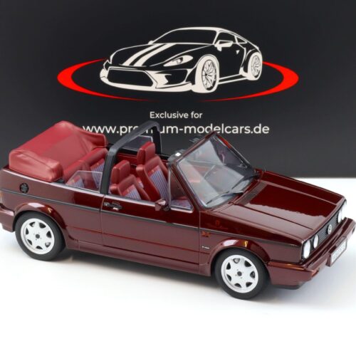 1:18 Norev VW Golf 1 Cabriolet Etienne Aigner 1990 Bordeaux red metallic - Limited 750 pcs.