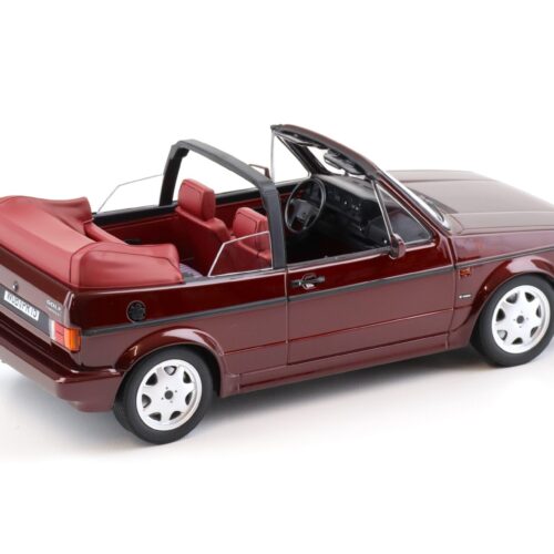 1:18 Norev VW Golf 1 Cabriolet Etienne Aigner 1990 Bordeaux red metallic - Limited 750 pcs.