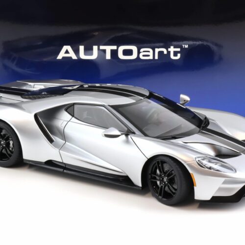 1:12 AUTOart Ford GT 2017 ingot silver/ black stripes 12108