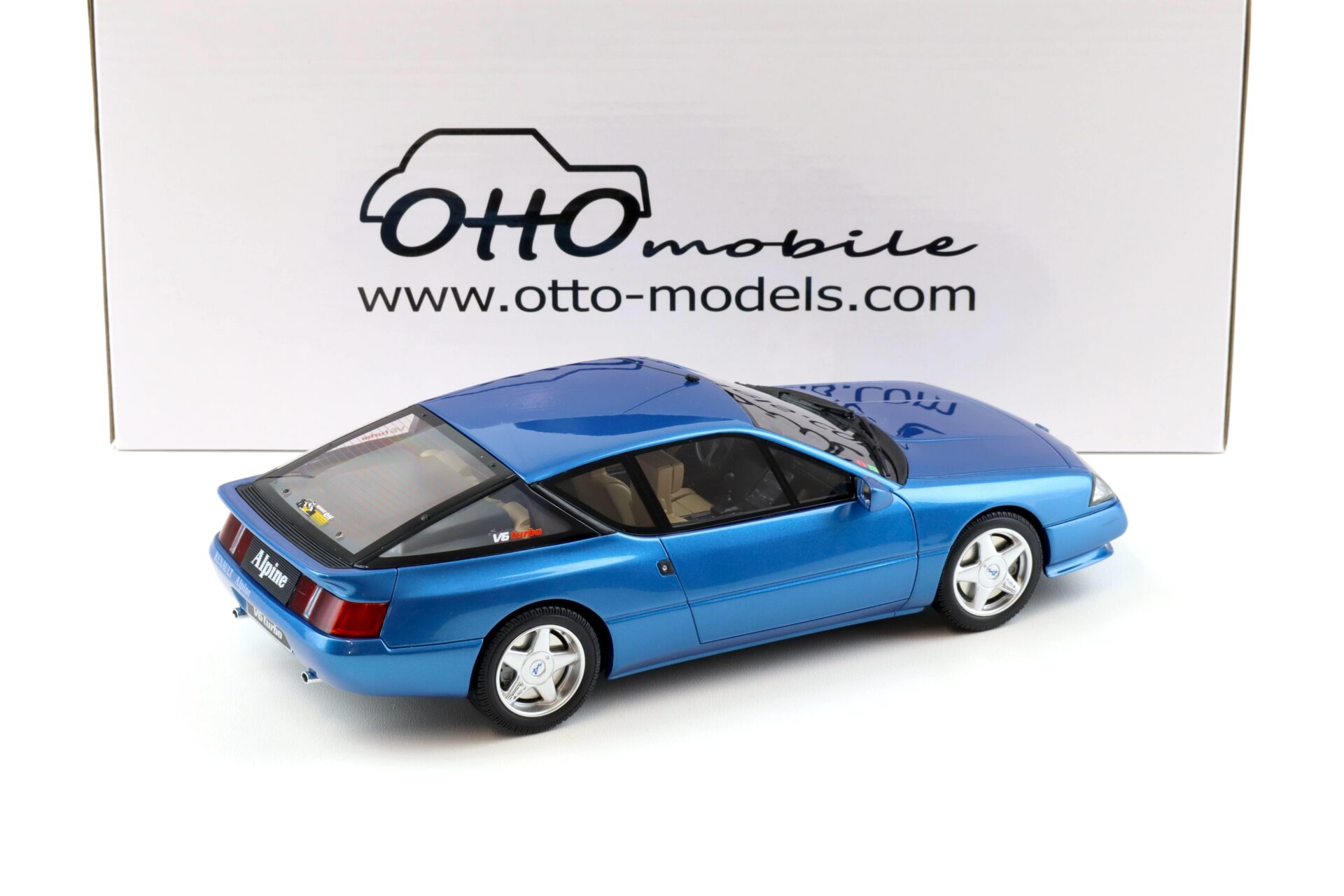 1:18 OTTO mobile OT1146 Alpine GTA V6 Turbo Coupe blue Alpine metallic 1990