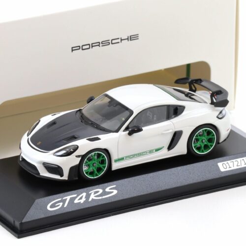 1:43 Minichamps Porsche 718 Cayman GT4 RS Tribute 982 white/ green WAP DEALER