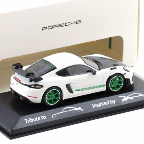 1:43 Minichamps Porsche 718 Cayman GT4 RS Tribute 982 white/ green WAP DEALER