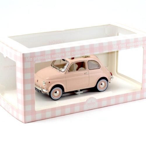 1:18 Norev Fiat 500 L pink 1968 with Special Birth Pack