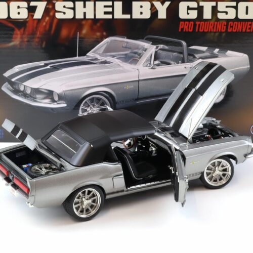1:18 ACME 1967 Shelby GT500 Pro Touring Convertible grey metallic/ black stripes