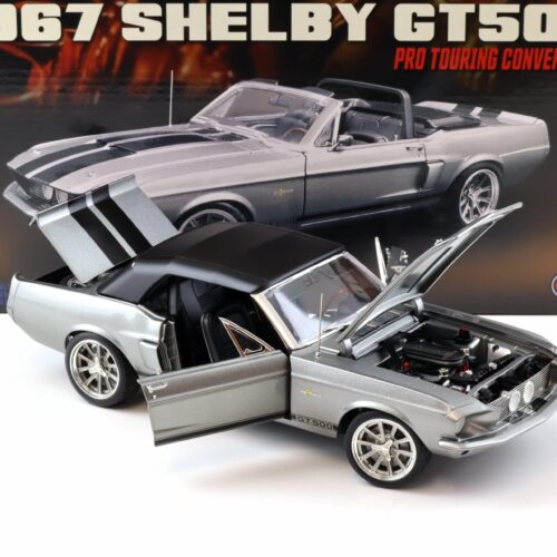1:18 ACME 1967 Shelby GT500 Pro Touring Convertible grey metallic/ black stripes