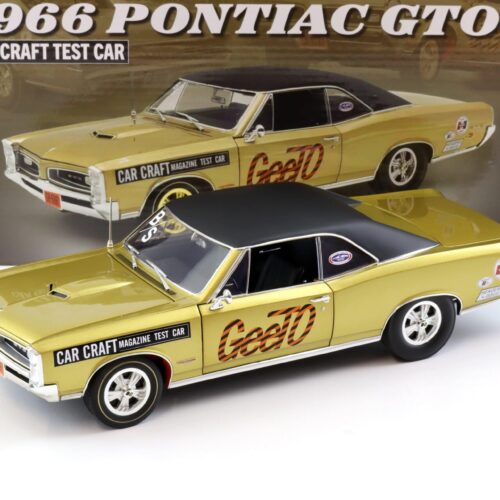 1:18 ACME 1966 Pontiac GTO Car Craft Test Car gold metallic/ black roof