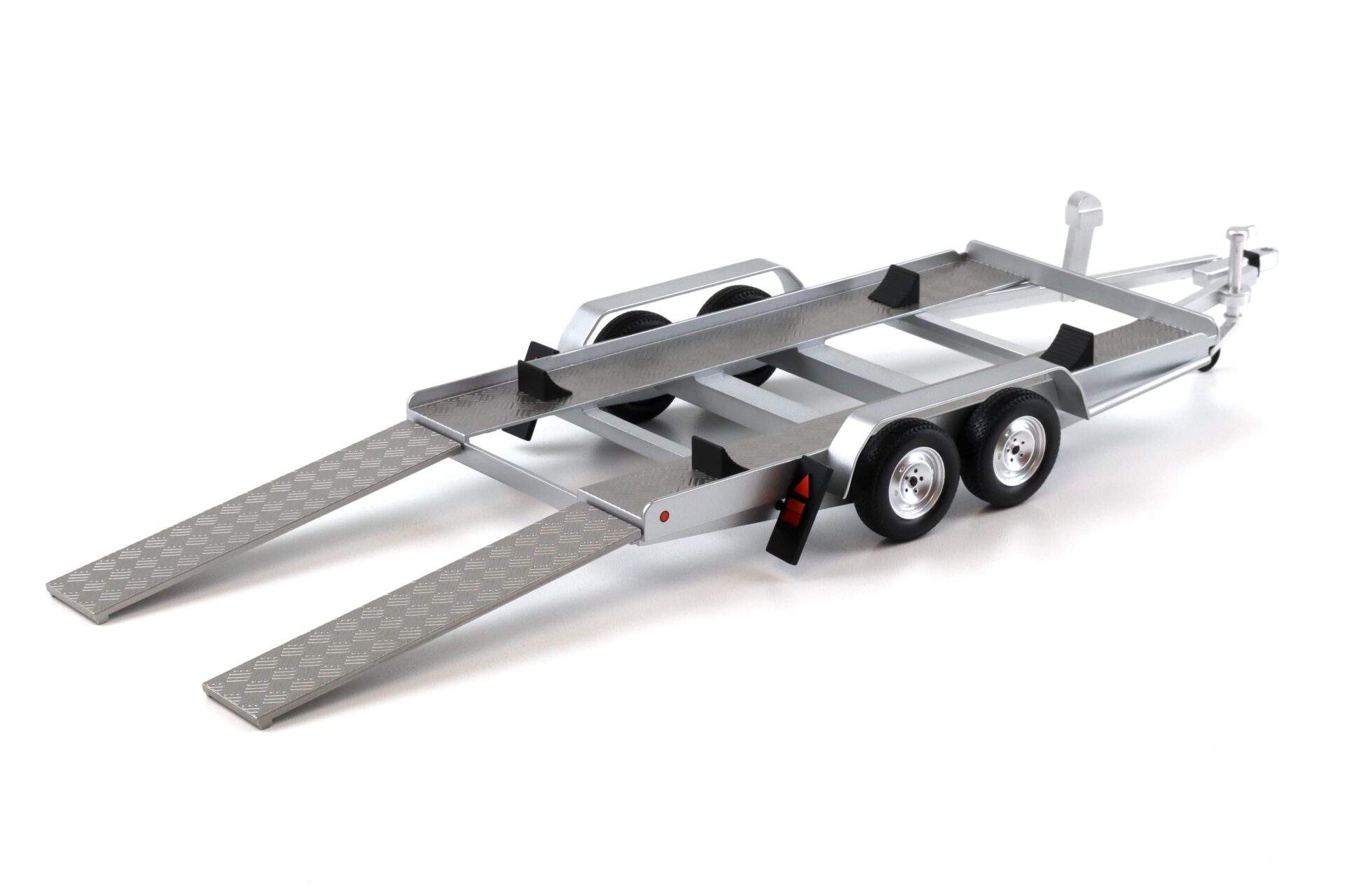 1:18 IXO Zubehör Autoanhänger Anhänger Car Trailer silver