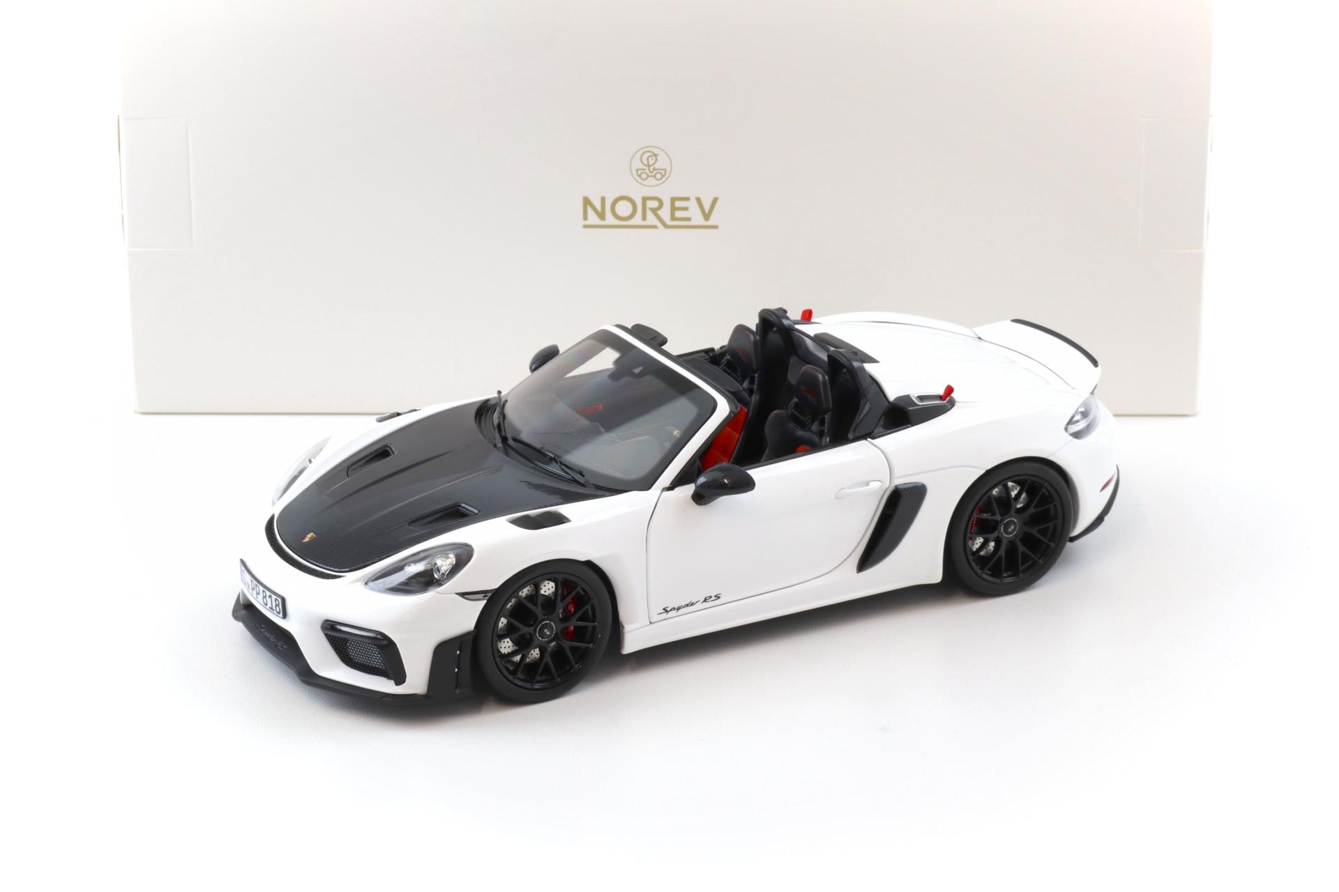 1:18 Norev ASIA Exclusive Porsche 718 Spyder RS Weissach Package white/ black