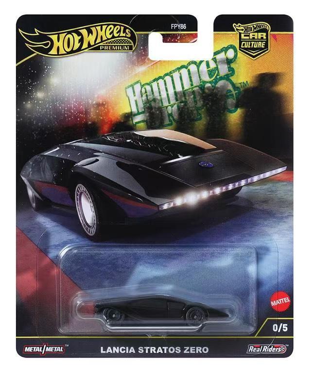 1:64 Hot Wheels Premium 2024 Hammer Drop HRW10 CHASE Lancia Stratos Zero