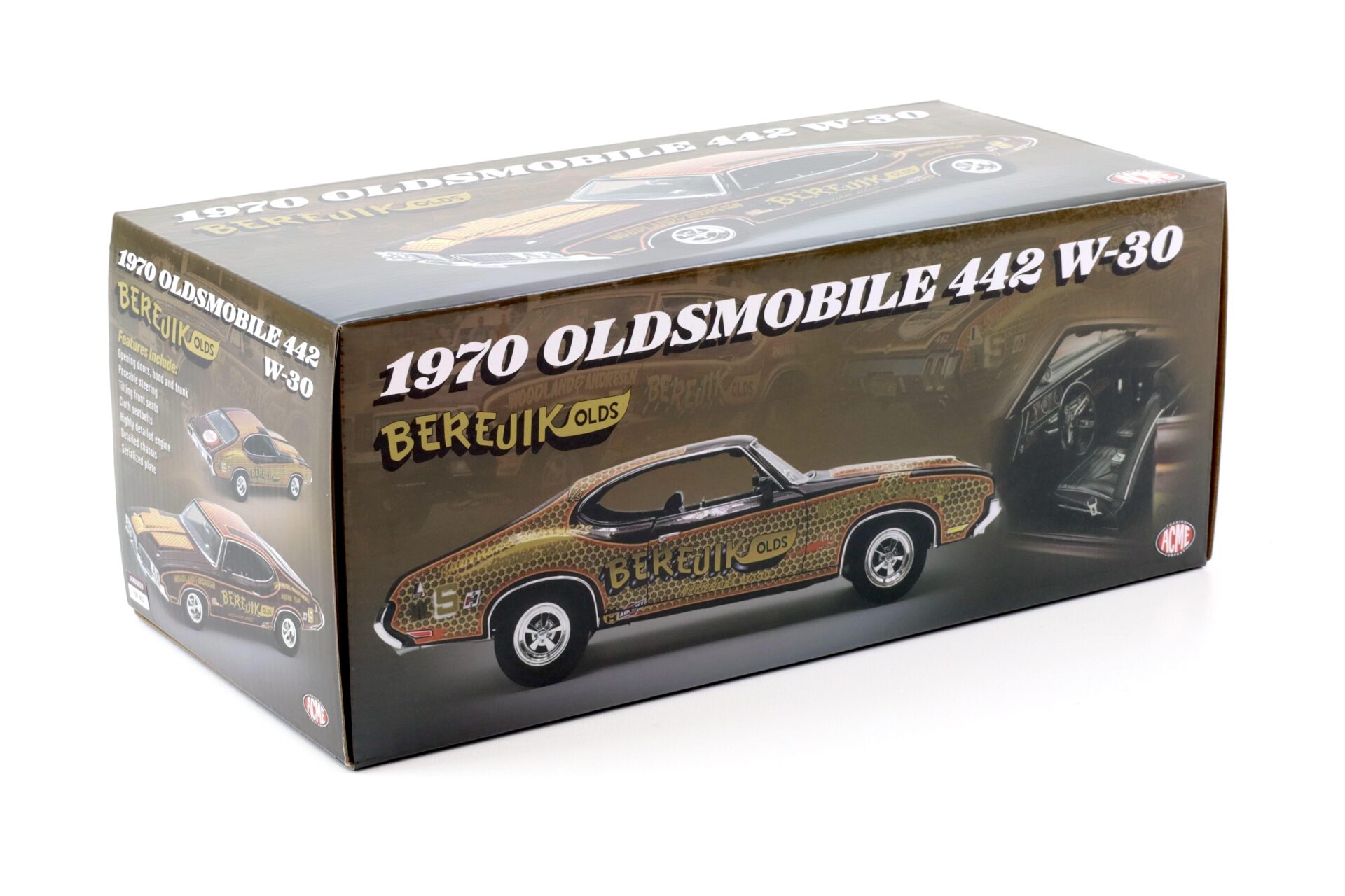 1:18 ACME 1970 Oldsmobile 442 W-30 Berejik Olds brown