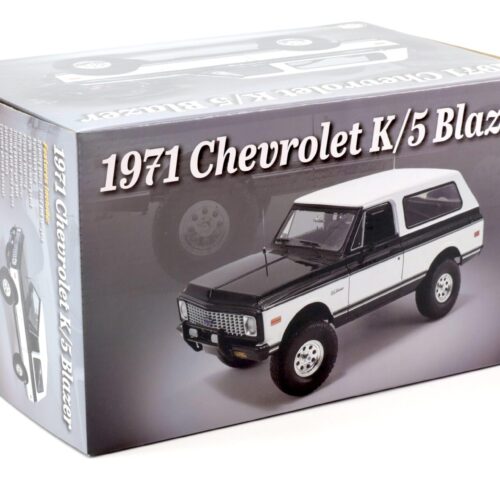 1:18 ACME 1971 Chevrolet K5 Blazer Classic Tuxedo Black & White Two