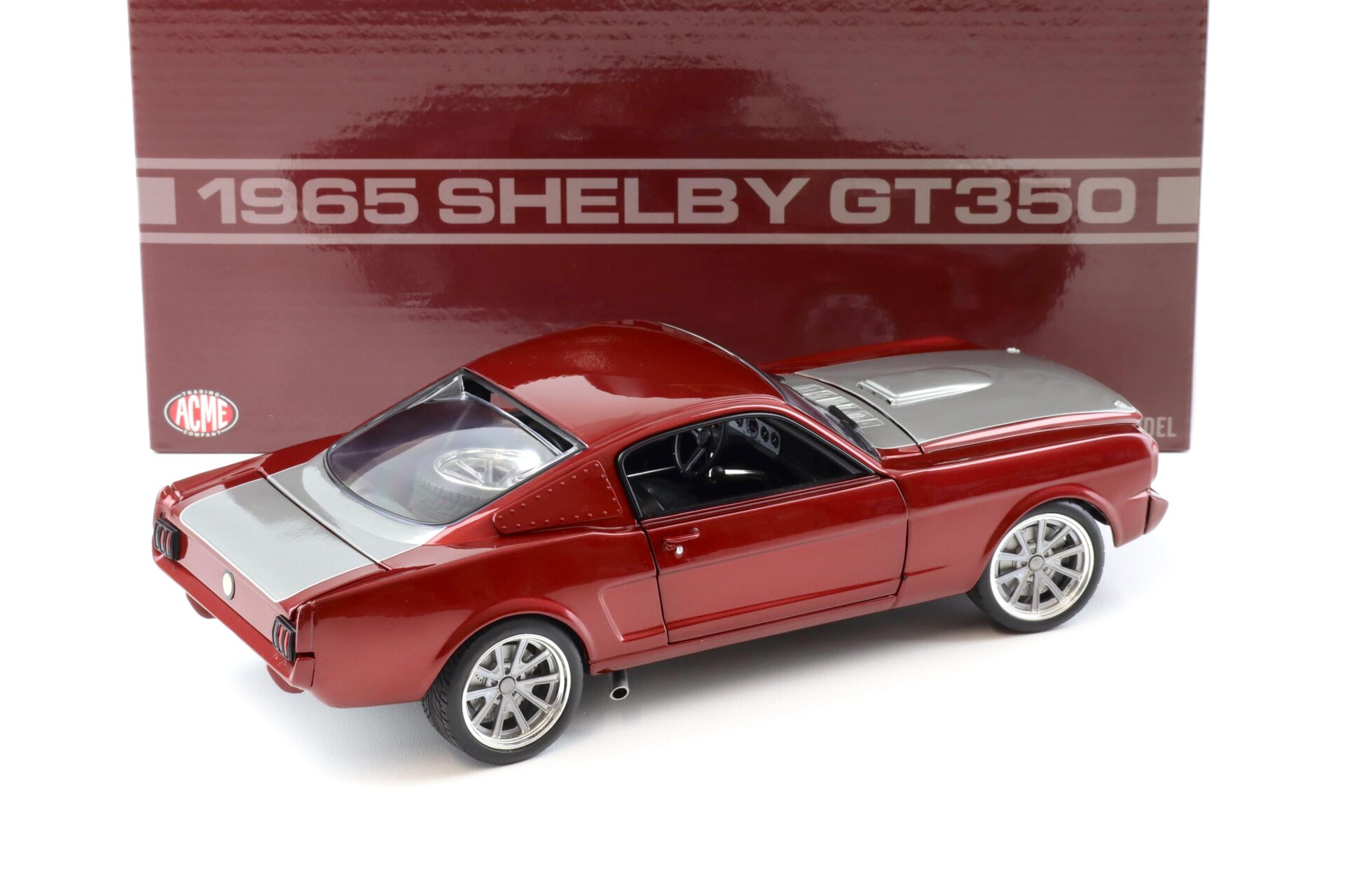 1:18 ACME 1965 Shelby GT350R Pro Touring Coupe red metallic/ grey