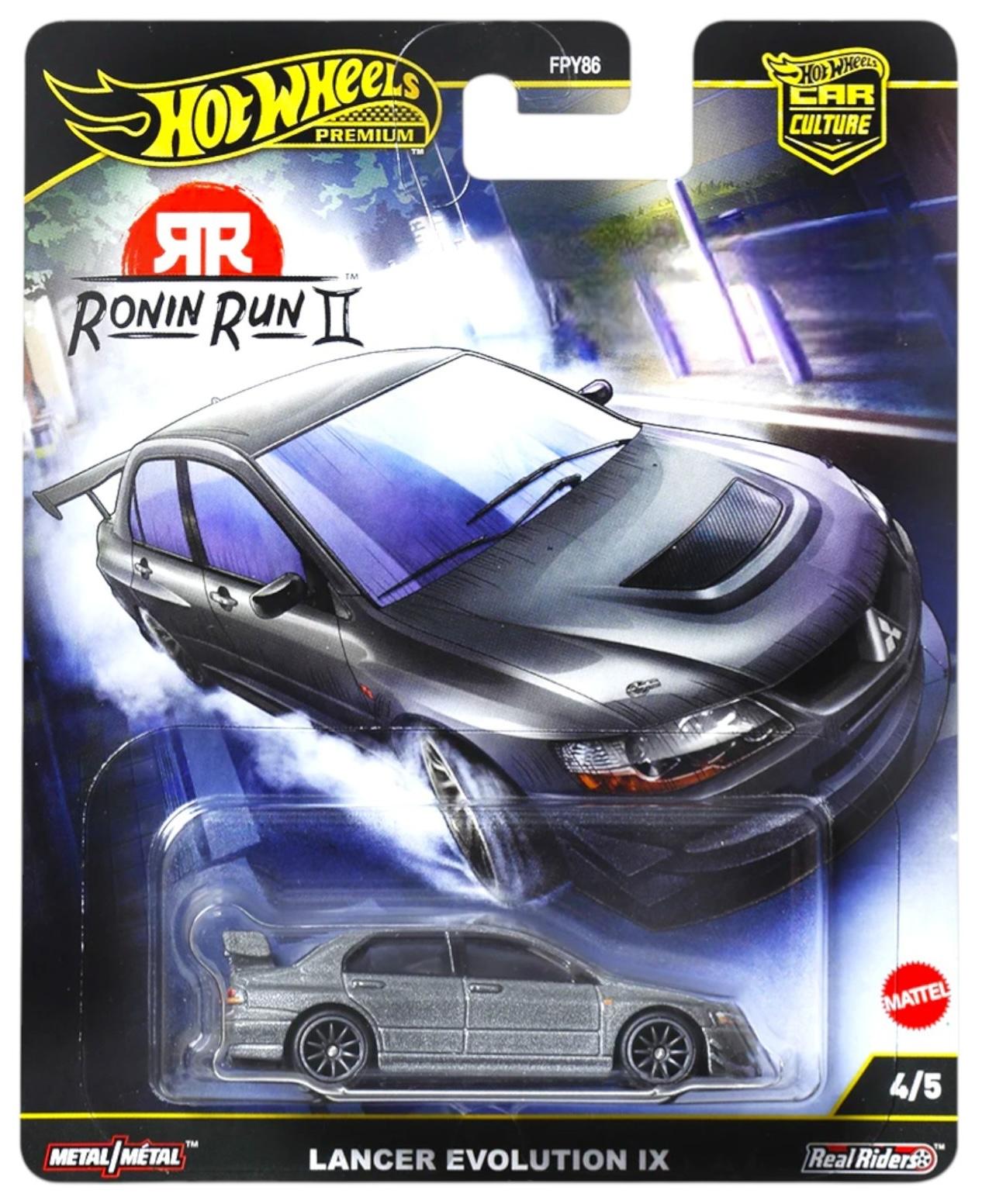 1:64 Hot Wheels Premium 2025 Ronin Run 2 - JBK86 Mitsubishi Lancer Evolution IX grey