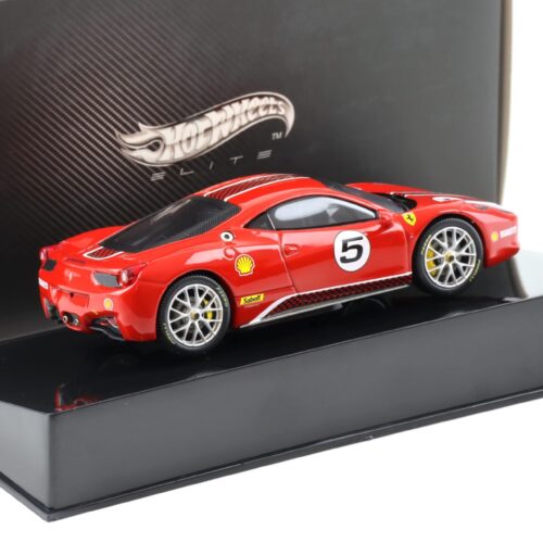 1:43 Hot Wheels Elite Ferrari 458 Challenge Coupe 2011 red #5