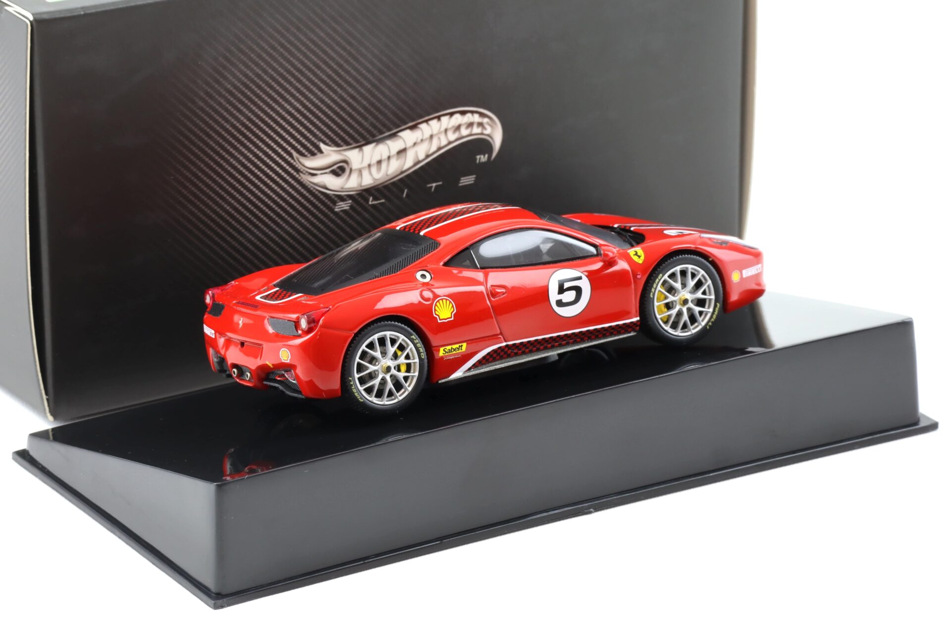 1:43 Hot Wheels Elite Ferrari 458 Challenge Coupe 2011 red #5