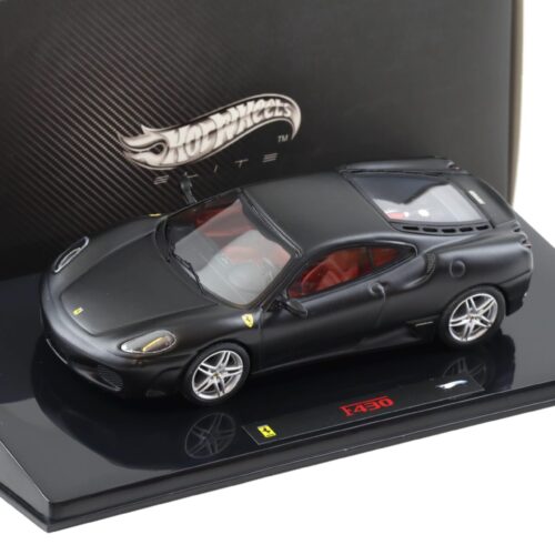 1:43 Hot Wheels Elite Ferrari F430 Coupe 2004 matt black