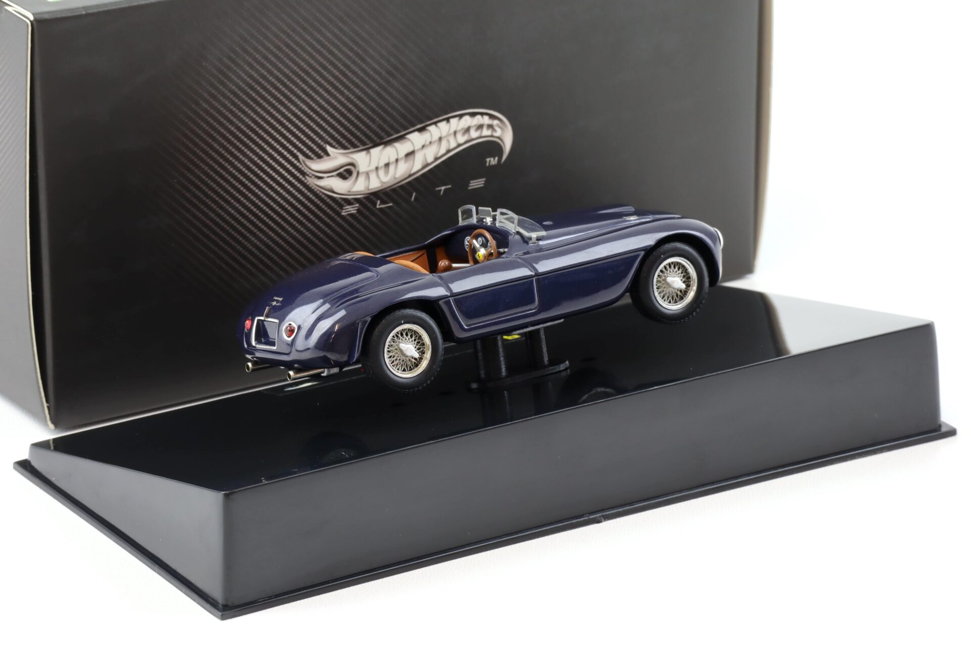 1:43 Hot Wheels Elite Ferrari 166 MM Barchetta 1949 blue metallic