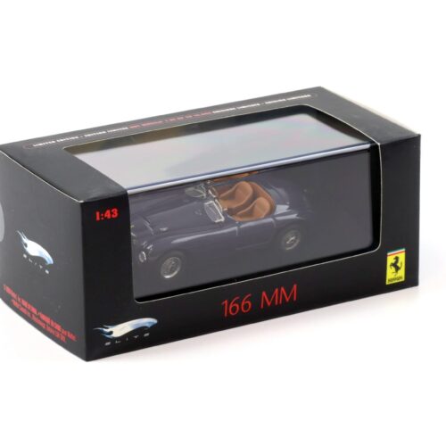 1:43 Hot Wheels Elite Ferrari 166 MM Barchetta 1949 blue metallic