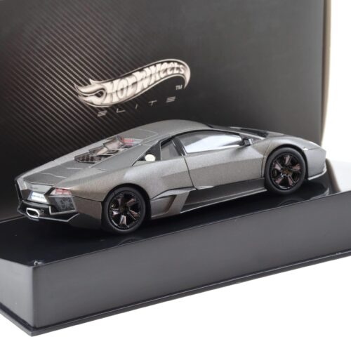1:43 Hot Wheels Elite Lamborghini Reventon Coupe 2008 matt grey