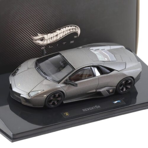 1:43 Hot Wheels Elite Lamborghini Reventon Coupe 2008 matt grey