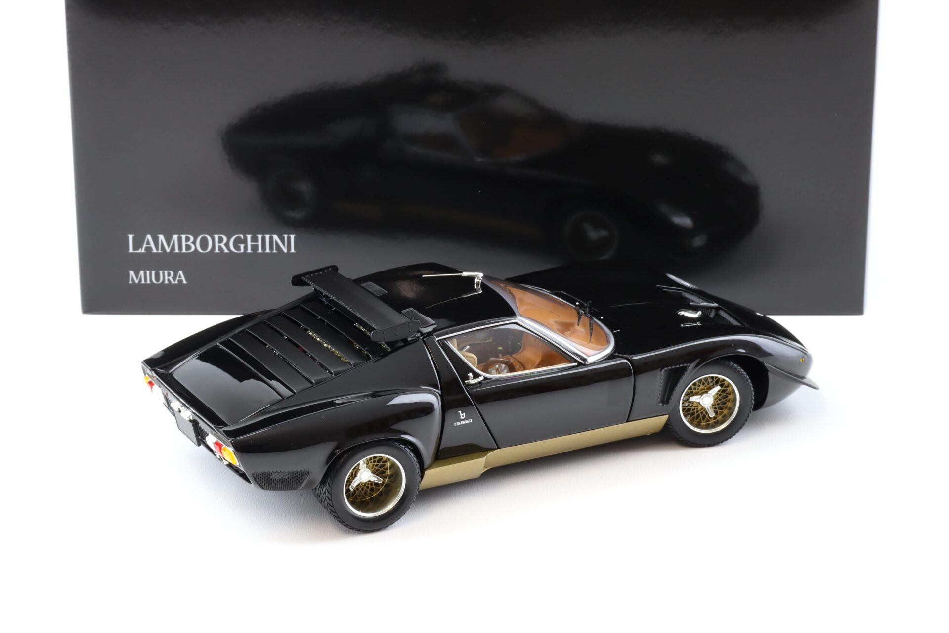 1:18 Kyosho Lamborghini Miura SVR black/ gold 08319BKG