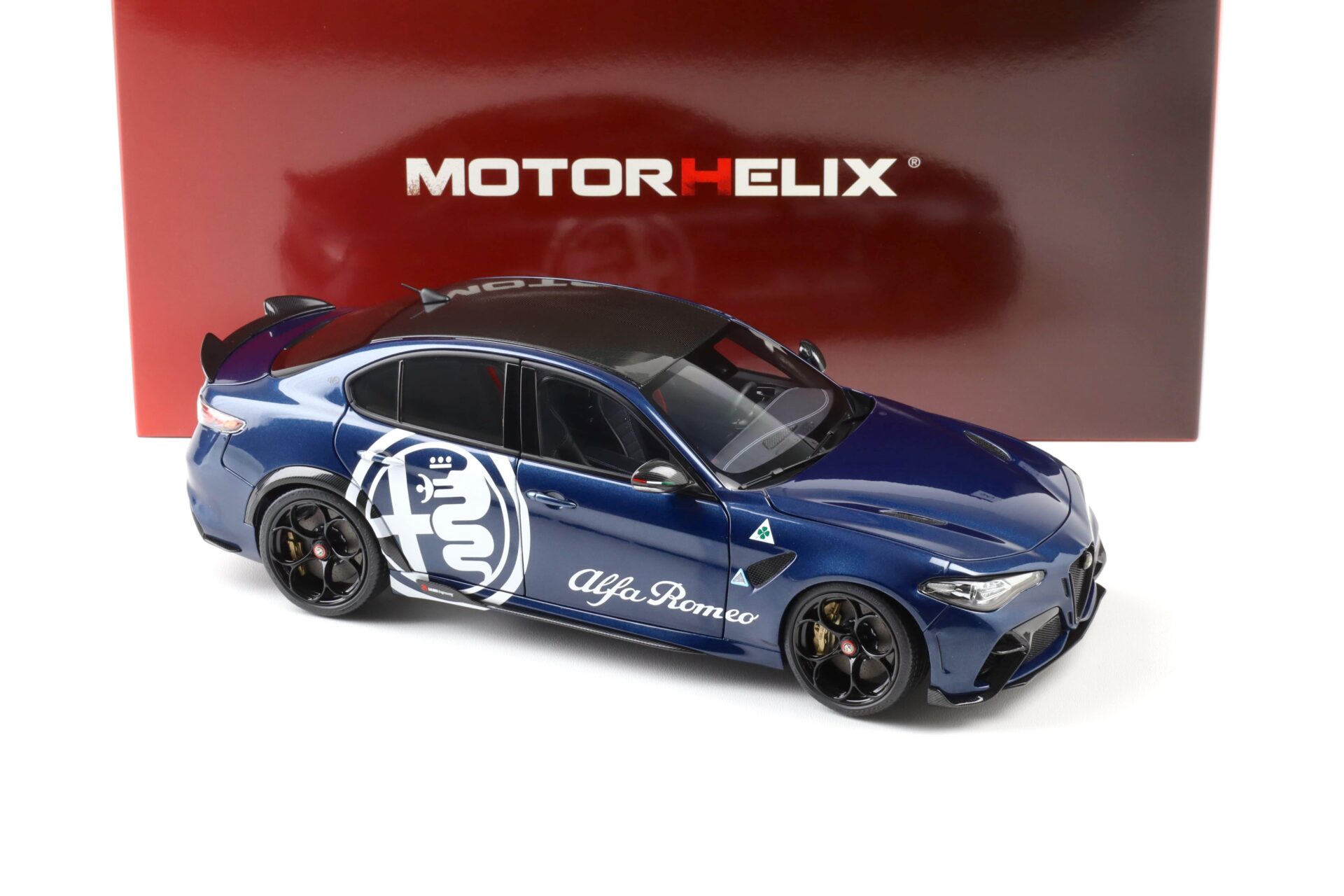 1:18 Motorhelix Alfa Romeo Giulia GTA Misano blue/ white Livery