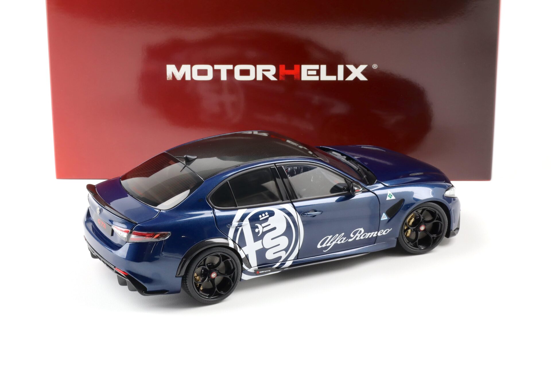 1:18 Motorhelix Alfa Romeo Giulia GTA Misano blue/ white Livery