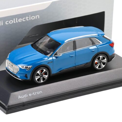 1:43 Spark Audi e-tron 2019 Antigua blue DEALER VERSION