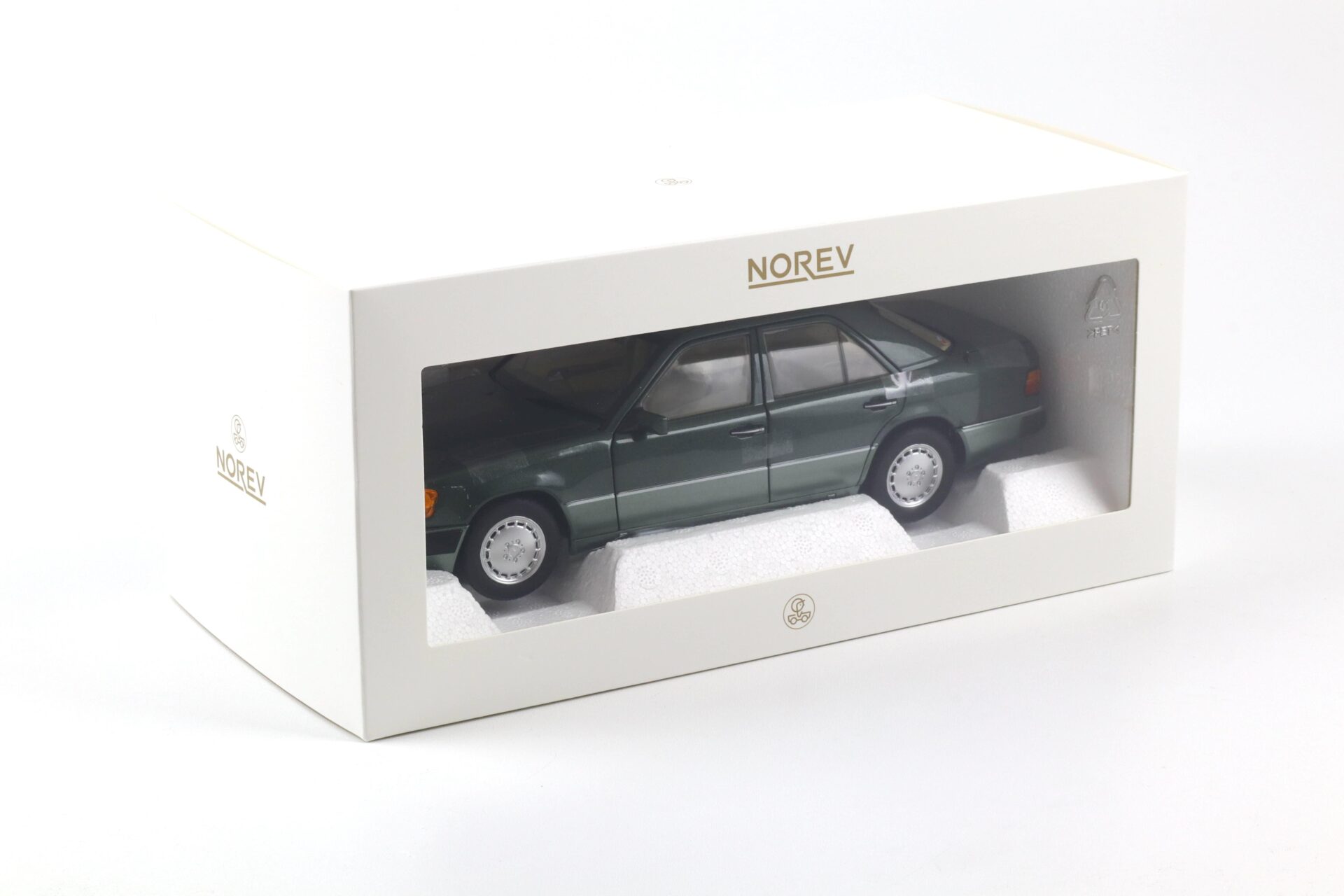 1:18 Norev Mercedes 230 E W124 Limousine 1990 Night green metallic 183952