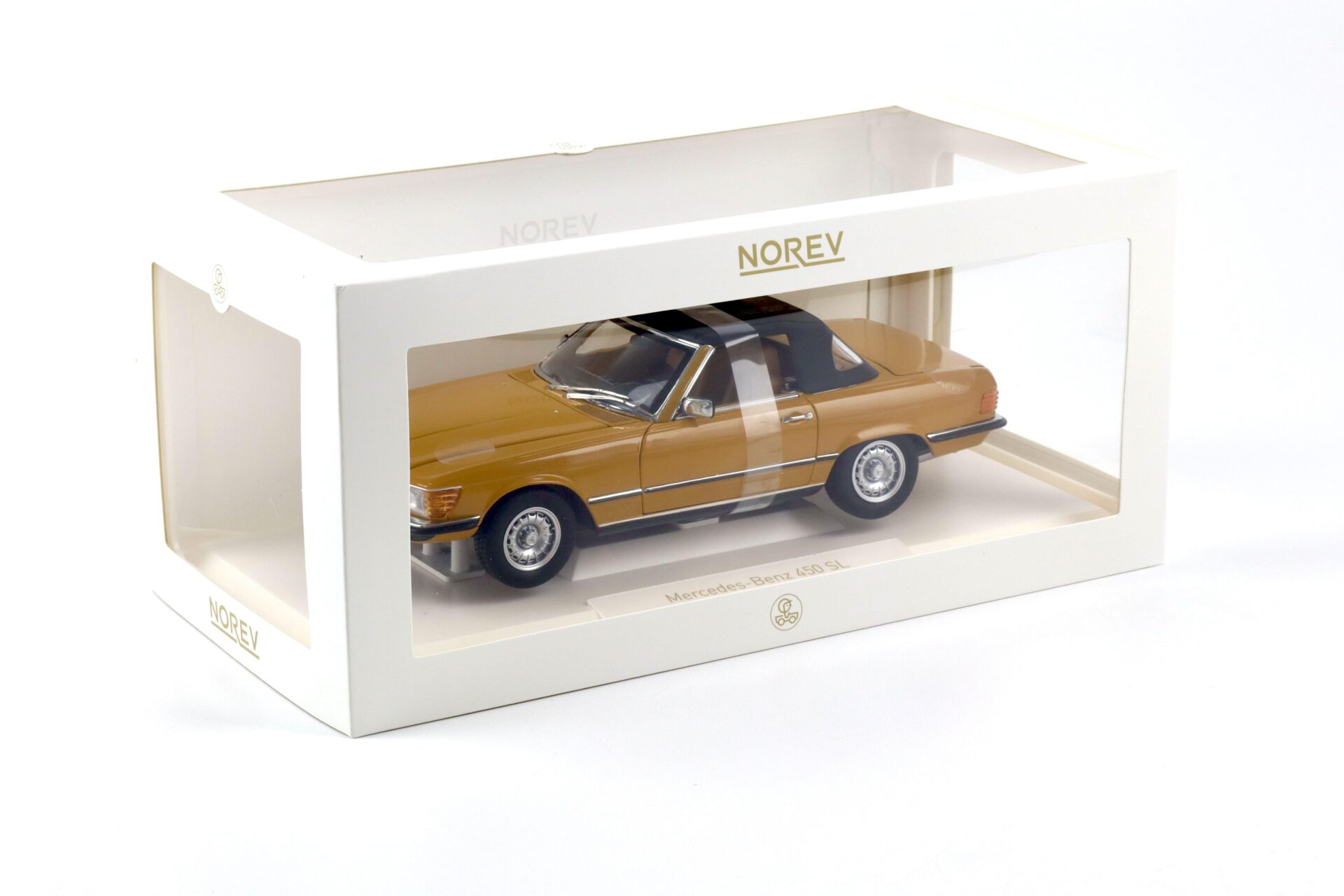 1:18 Norev Mercedes 450SL R107 Cabriolet 1975 Cayenne orange 183350