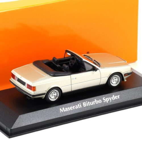 1:43 Minichamps Maxichamps Maserati Biturbo Spyder 1984 silver metallic