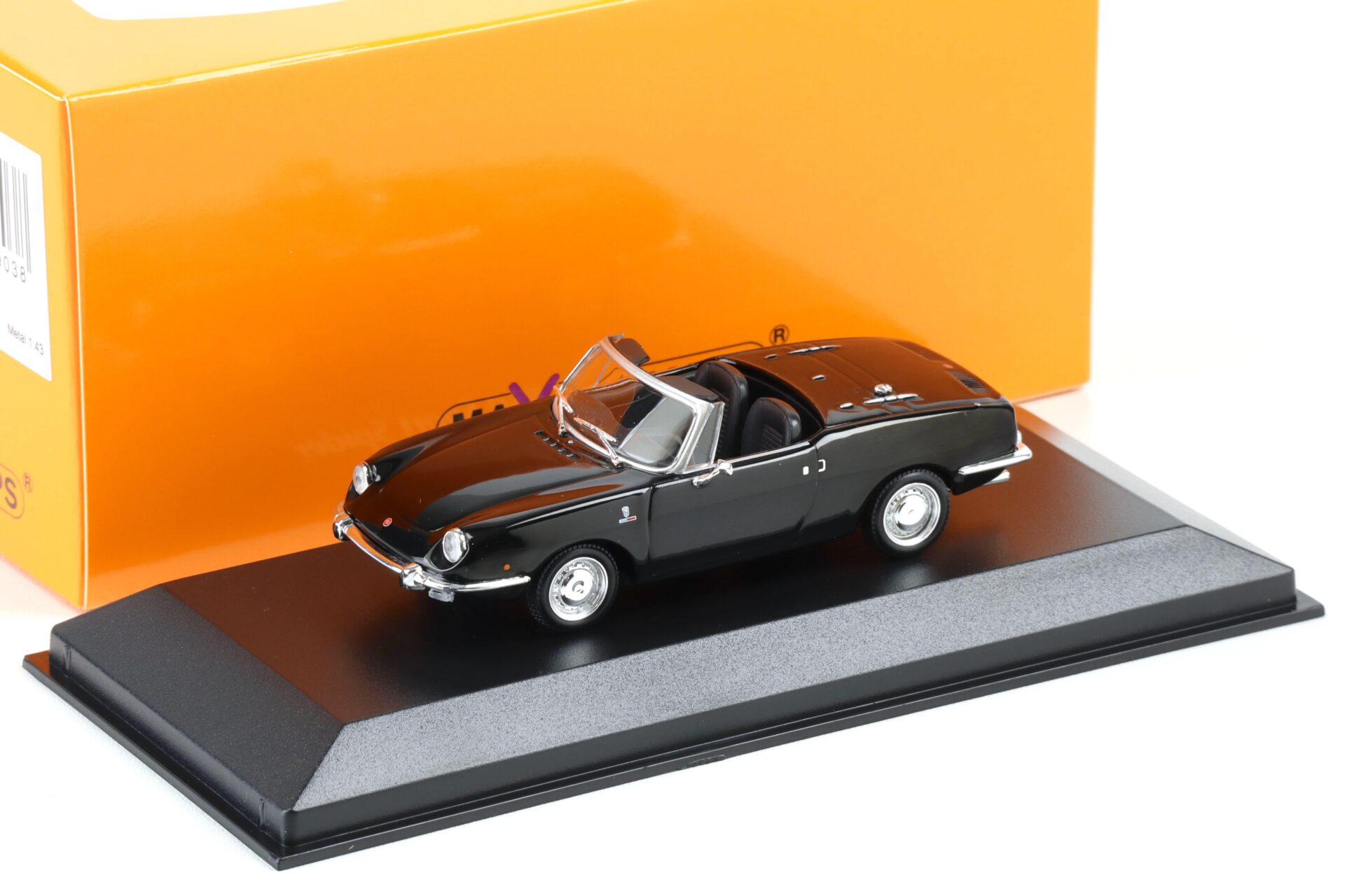 1:43 Minichamps Maxichamps Fiat 850 Sport Spider 1968 black