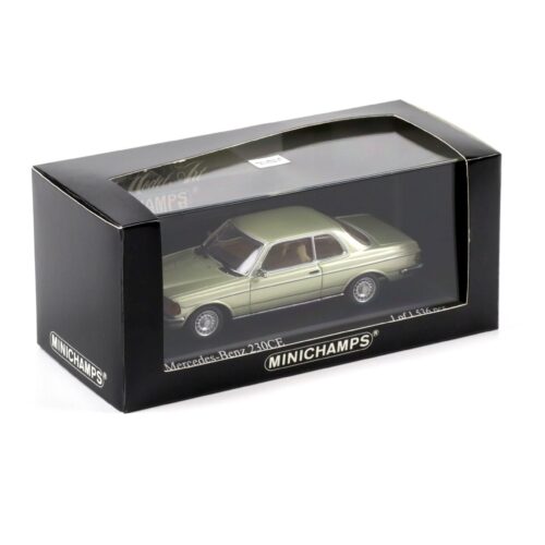 1:43 Minichamps Mercedes 230CE W123 Coupe 1977 silver-green metallic