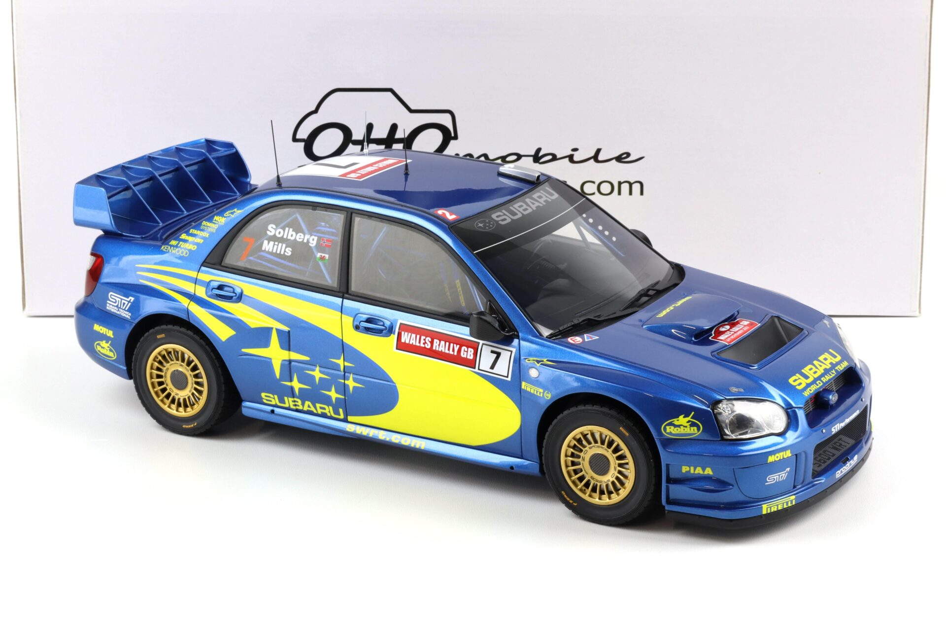 1:12 OTTO mobile G092 Subaru Impreza S9 WRC Rally of Wales 2003 Solberg #7