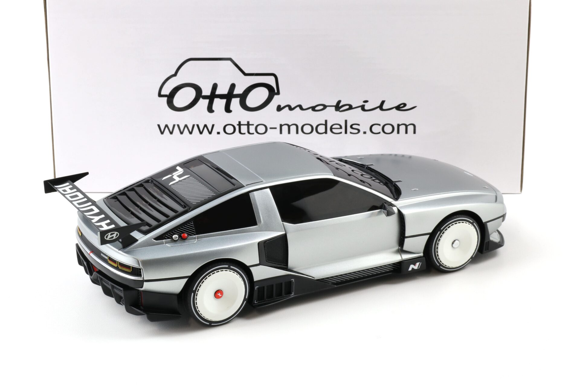 1:18 OTTO mobile OT493 Hyundai N Vision 74 Matte Aluminium 2022