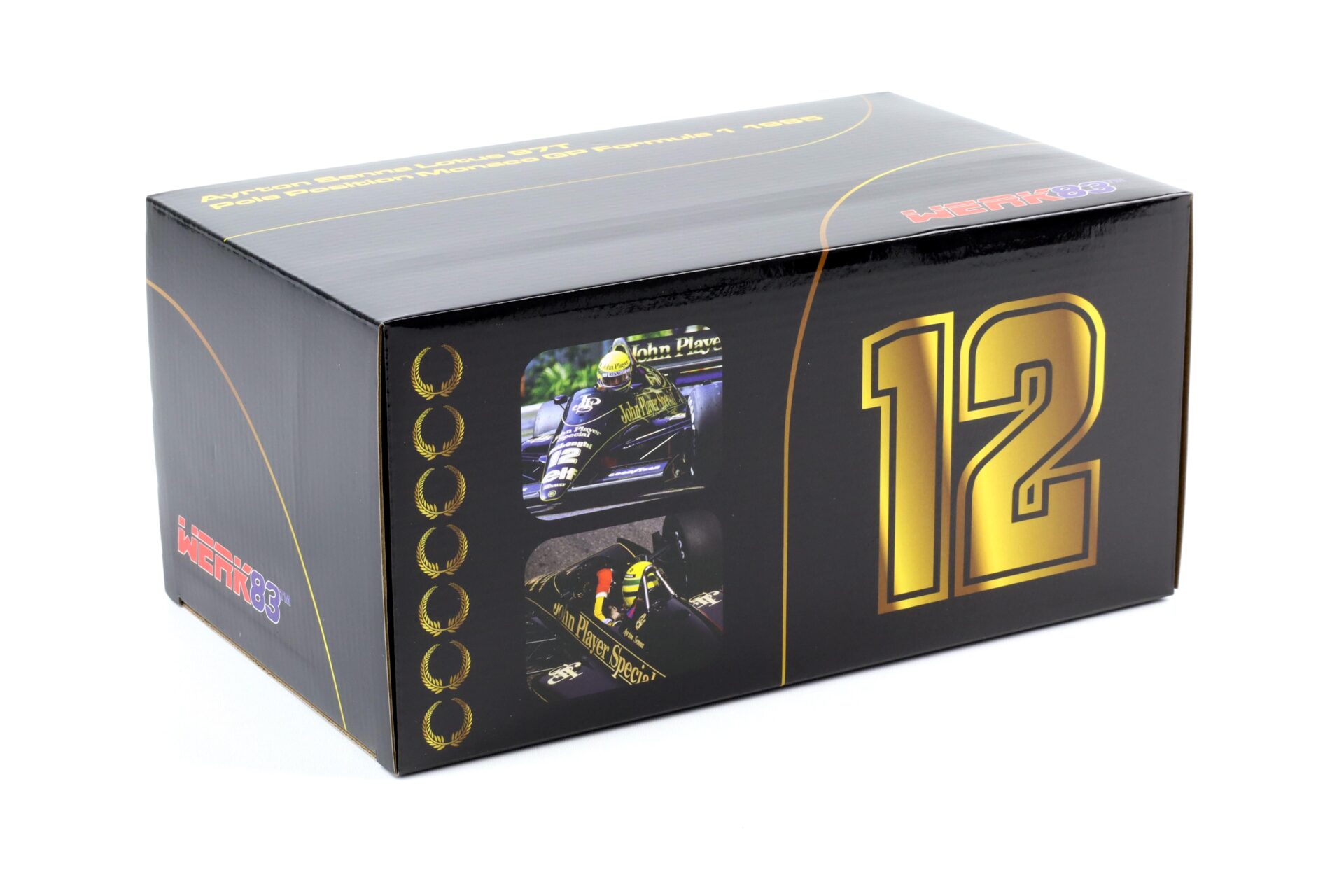 1:18 WERK83 Ayrton Senna Lotus 97T #12 F1 Monaco GP 1985 Pole Position