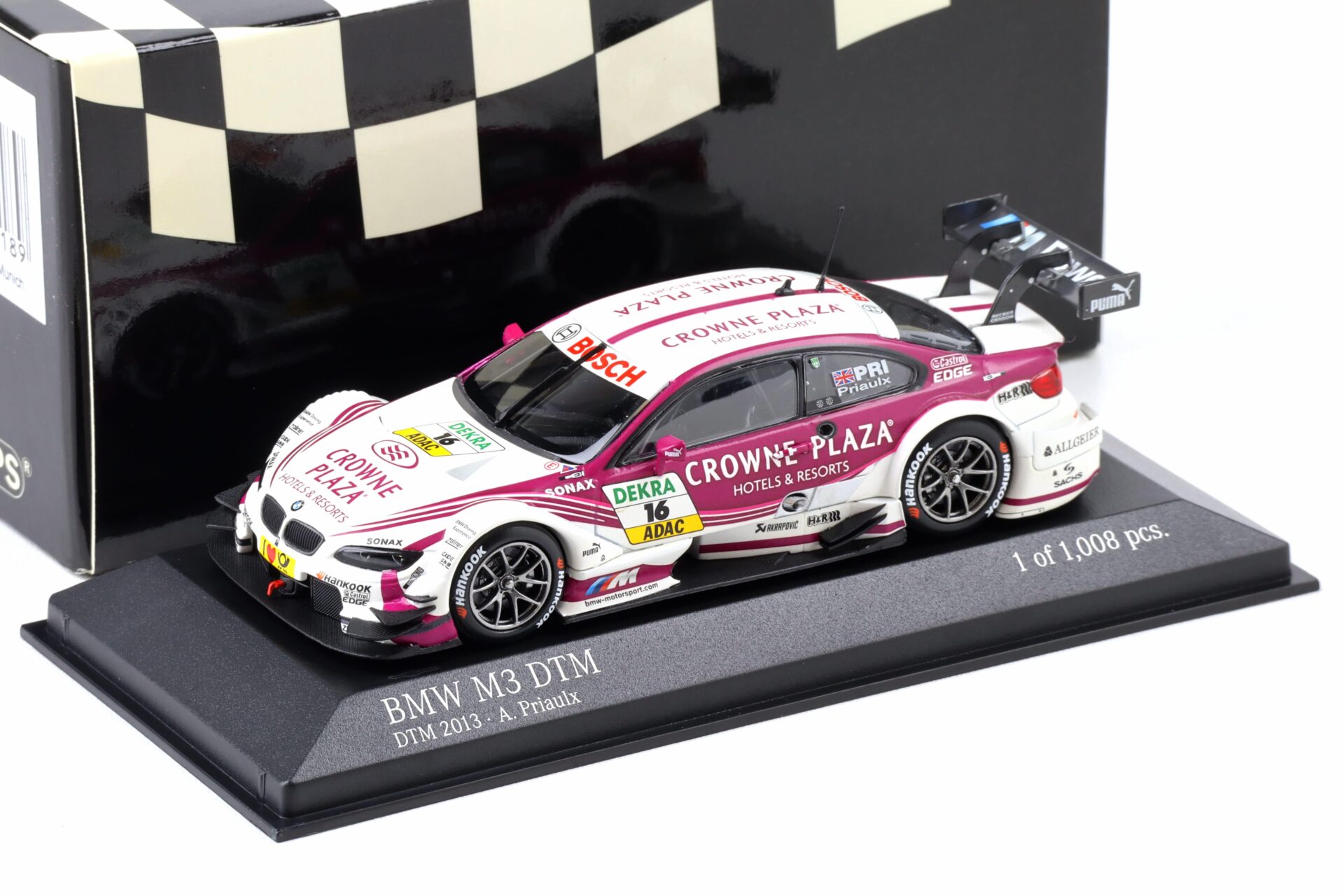 1:43 Minichamps BMW M3 DTM E92 Team RMG Reinhold A.Priaulx DTM 2013