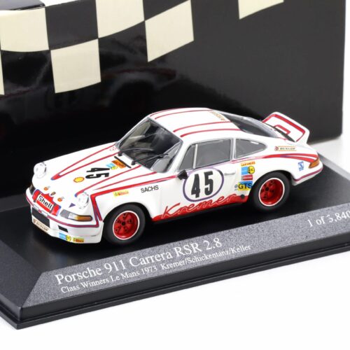 1:43 Minichamps Porsche 911 Carrera RSR 2.8 Class Winner 24h Le Mans 1973 Kremer