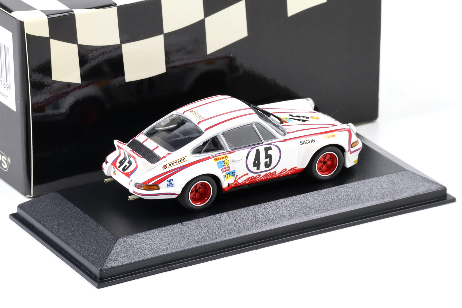 1:43 Minichamps Porsche 911 Carrera RSR 2.8 Class Winner 24h Le Mans 1973 Kremer