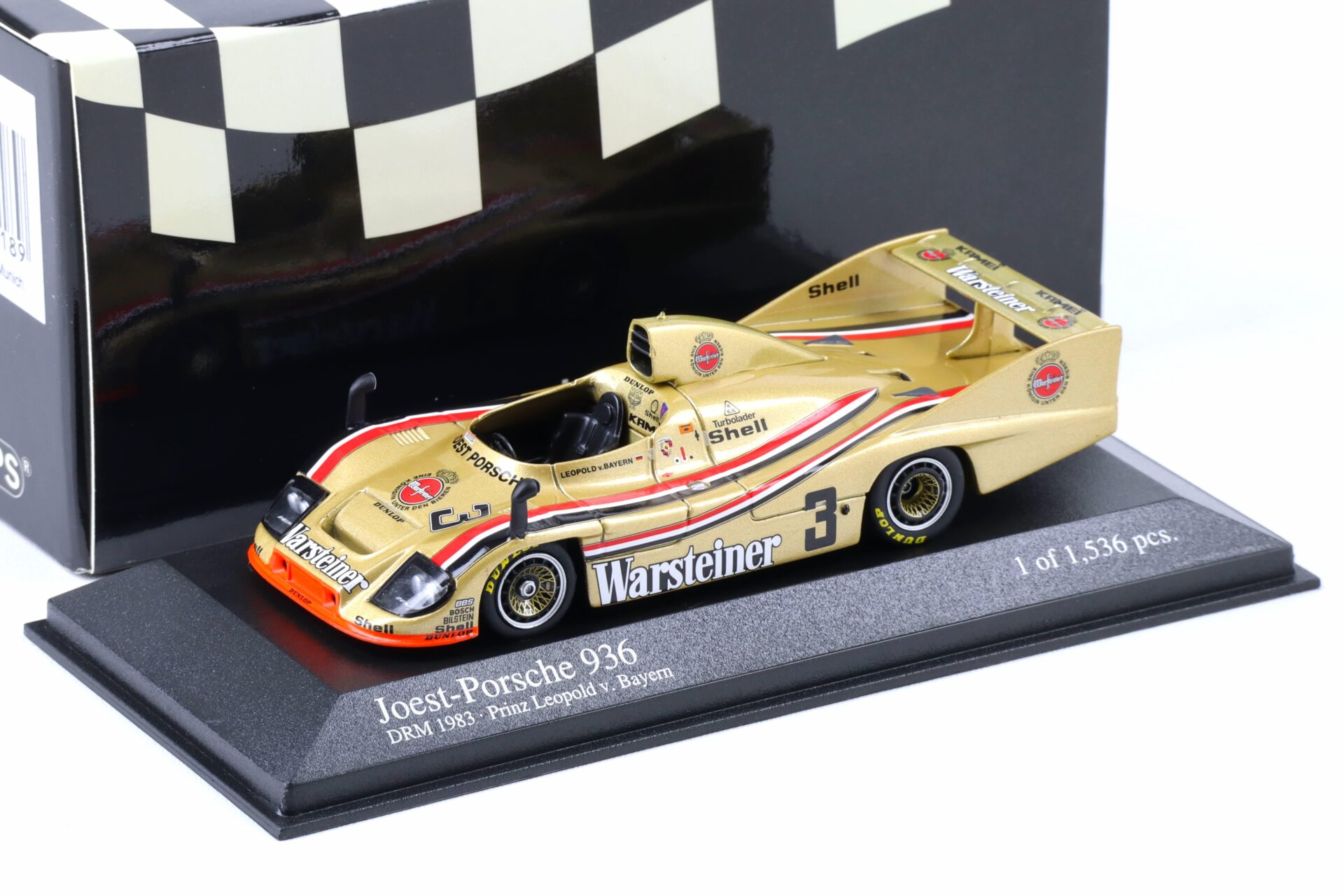 1:43 Minichamps Joest Porsche 936 DRM 1983 Prinz Leopold #3 Warsteiner