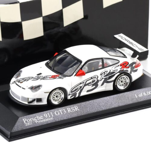1:43 Minichamps Porsche 911 996 GT3 RSR Presentation 2003 white