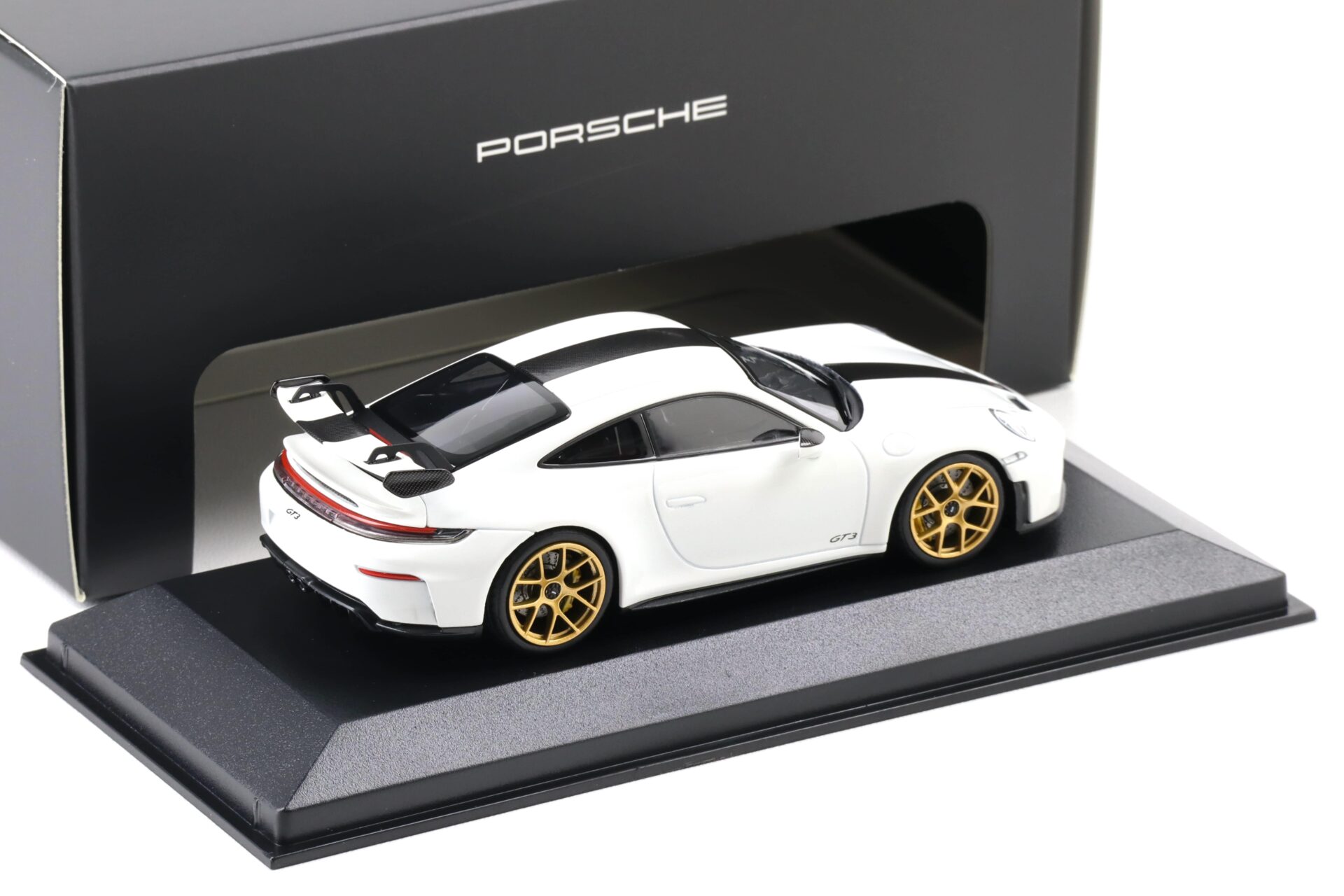 1:43 Minichamps Porsche 911 992.2 GT3 Coupe white/ gold wheels WAP DEALER