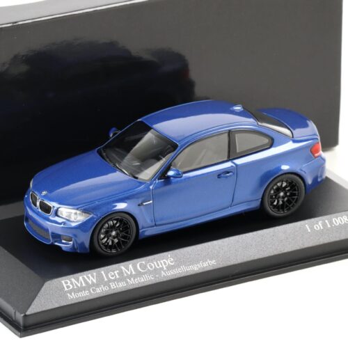 1:43 Minichamps BMW 1er 1 Series M Coupe 2011 Monte Carlo blue metallic