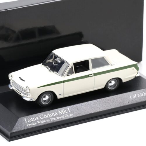 1:43 Minichamps Lotus Cortina MK 1 Ermine white/ Sherwood green 1963