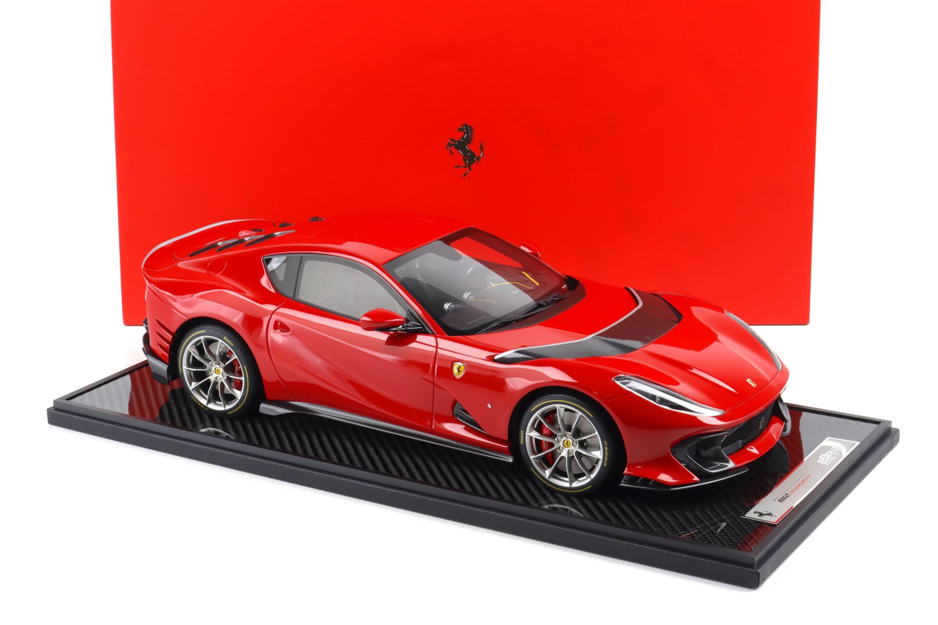 1:12 BBR Ferrari 812 Competizione Rosso Corsa 322 red/ silver details - Limited 100 pcs.