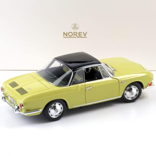 1:18 Norev VW Karmann Ghia 1500 Typ 34 Manila yellow/ black top 1961 - Limited 1000 pcs.