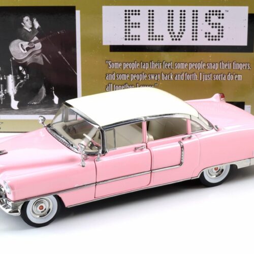 1:18 Greenlight 1955 Cadillac Fleetwood Series 60 Elvis Presley pink/ white roof