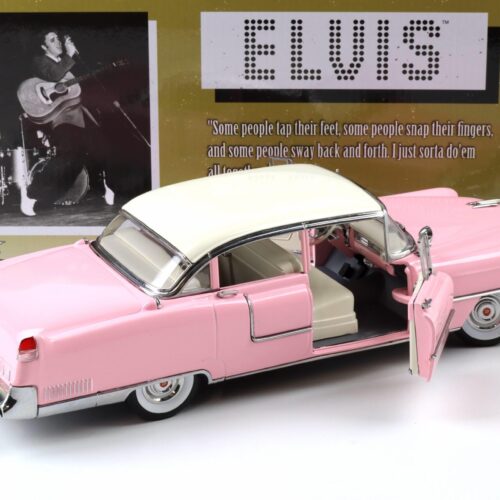 1:18 Greenlight 1955 Cadillac Fleetwood Series 60 Elvis Presley pink/ white roof