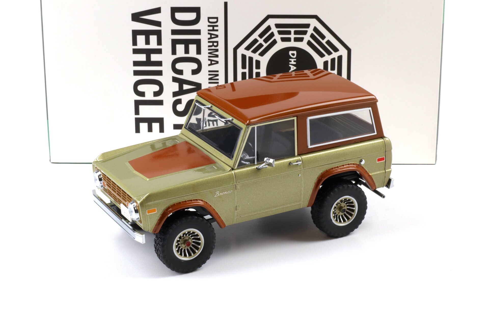 1:18 Greenlight 1970 Ford Bronco green/ brown TV Series LOST