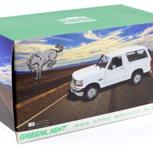 1:18 Greenlight 1993 Ford Bronco XLT Oxford white